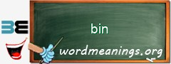 WordMeaning blackboard for bin